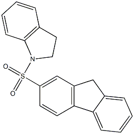 1-(9H-fluoren-2-ylsulfonyl)indoline Struktur