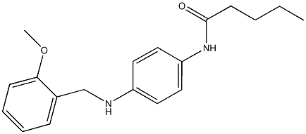 N-{4-[(2-methoxybenzyl)amino]phenyl}pentanamide Structure