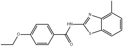 4-ethoxy-N-(4-methyl-1,3-benzothiazol-2-yl)benzamide Struktur