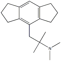 1-(1,2,3,5,6,7-hexahydro-s-indacen-4-yl)-N,N,2-trimethyl-2-propanamine Struktur