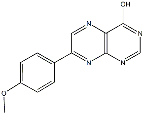 7-(4-methoxyphenyl)-4-pteridinol Struktur