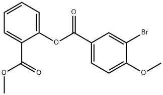 2-(methoxycarbonyl)phenyl 3-bromo-4-methoxybenzoate Struktur