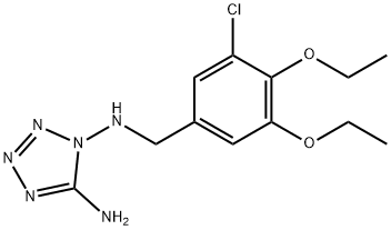 N-(5-amino-1H-tetraazol-1-yl)-N-(3-chloro-4,5-diethoxybenzyl)amine Structure