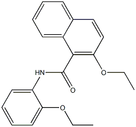2-ethoxy-N-(2-ethoxyphenyl)-1-naphthamide Struktur