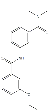3-[(3-ethoxybenzoyl)amino]-N,N-diethylbenzamide Struktur