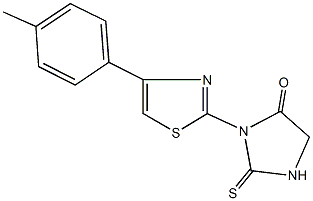 3-[4-(4-methylphenyl)-1,3-thiazol-2-yl]-2-thioxo-4-imidazolidinone Struktur