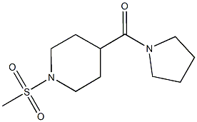 1-(methylsulfonyl)-4-(1-pyrrolidinylcarbonyl)piperidine Struktur