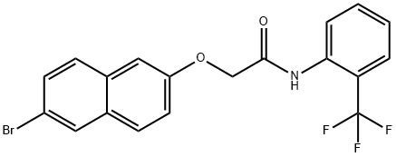 2-(6-bromonaphthalen-2-yl)oxy-N-[2-(trifluoromethyl)phenyl]acetamide Structure