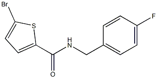 5-bromo-N-[(4-fluorophenyl)methyl]thiophene-2-carboxamide Structure