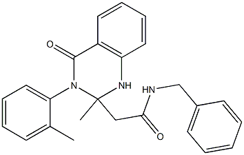 N-benzyl-2-[2-methyl-3-(2-methylphenyl)-4-oxo-1H-quinazolin-2-yl]acetamide Structure