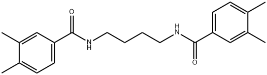 N-[4-[(3,4-dimethylbenzoyl)amino]butyl]-3,4-dimethylbenzamide Structure