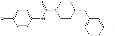 N-(4-chlorophenyl)-4-[(3-fluorophenyl)methyl]piperazine-1-carboxamide Structure