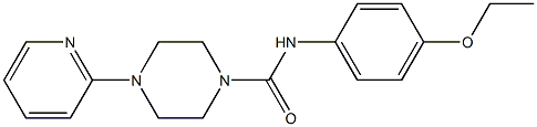 N-(4-ethoxyphenyl)-4-pyridin-2-ylpiperazine-1-carboxamide Structure