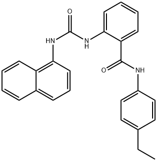 N-(4-ethylphenyl)-2-(naphthalen-1-ylcarbamoylamino)benzamide Structure