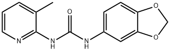 1-(1,3-benzodioxol-5-yl)-3-(3-methylpyridin-2-yl)urea Structure
