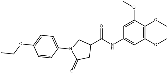 1-(4-ethoxyphenyl)-5-oxo-N-(3,4,5-trimethoxyphenyl)pyrrolidine-3-carboxamide Structure