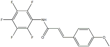 (E)-3-(4-methoxyphenyl)-N-(2,3,4,5,6-pentafluorophenyl)prop-2-enamide Structure