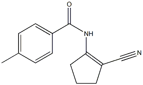 N-(2-cyanocyclopenten-1-yl)-4-methylbenzamide Structure