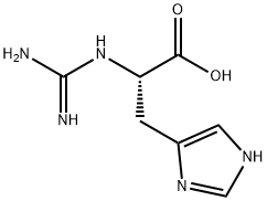 1-guanidino-2-(4-imidazole)propionic acid Struktur