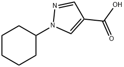 1-cyclohexyl-1H-pyrazole-4-carboxylic acid Struktur