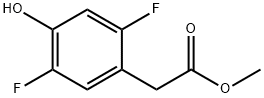 (2,5-Difluoro-4-hydroxy-phenyl)-acetic acid methyl ester Struktur