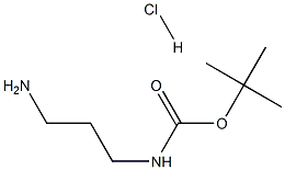 N-(3-AMINOPROPYL)CARBAMIC ACID TERT-BUTYL ESTERHYDROCHLORIDE 化學(xué)構(gòu)造式