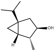 (1R,5β)-4α-Methyl-1β-isopropylbicyclo[3.1.0]hexan-3β-ol Struktur