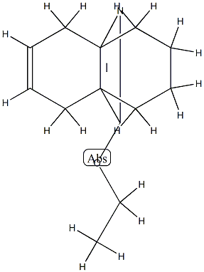 10-Ethoxy-1,2,3,4,5,8-hexahydro-8a,4a-(nitrilometheno)naphthalene Struktur