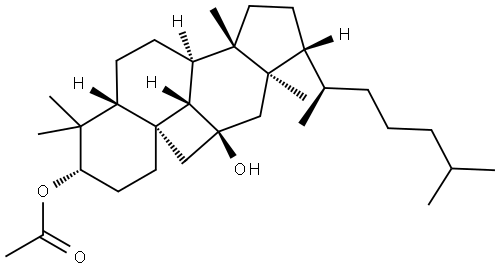 (11R)-11β,19-Cyclo-5α-lanostane-3β,11-diol 3-acetate Struktur
