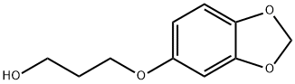 3-(1,3-Benzodioxol-5-yloxy)-1-propanol Struktur
