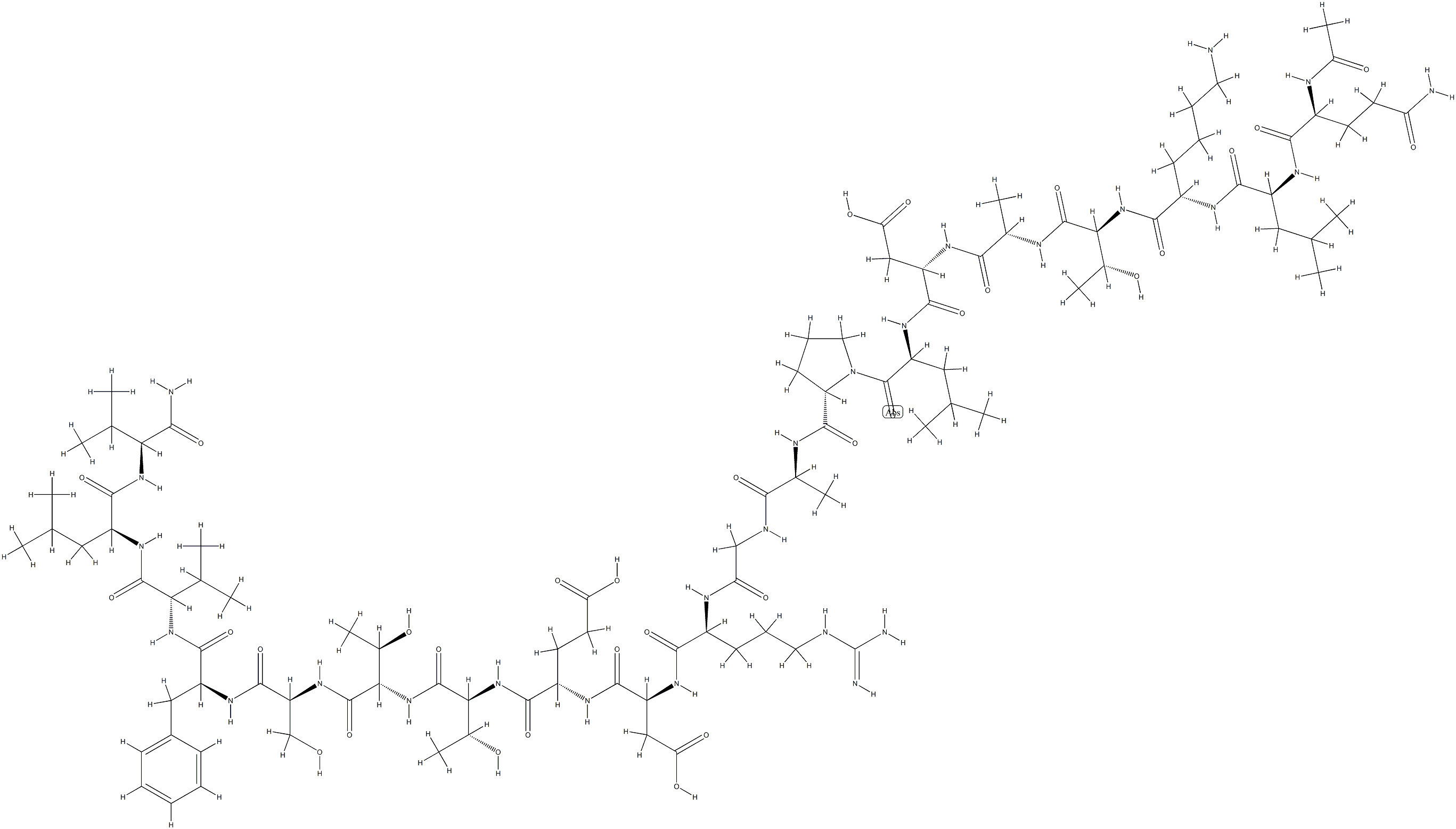 ACETYL-ADHESIN (1025-1044) AMIDE Structure
