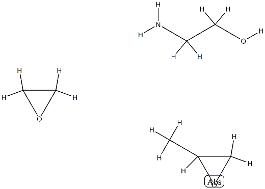 Ethanol, 2-amino-, polymer with methyloxirane and oxirane Struktur