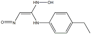 Ethanimidamide, N-(4-ethylphenyl)-N-hydroxy-2-(hydroxyimino)-, [N(Z),2E]- (9CI) Struktur