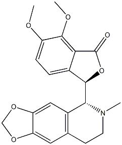 (R)-6,7-Dimethoxy-3β-[[(5R,6R)-5,6,7,8-tetrahydro-6-methyl-1,3-dioxolo[4,5-g]isoquinolin]-5-yl]isobenzofuran-1(3H)-one Struktur