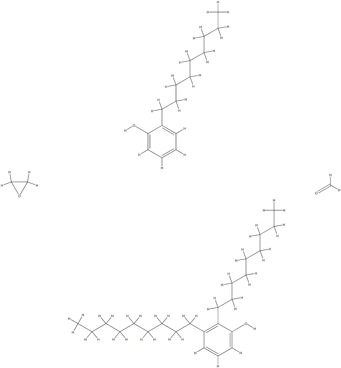 Formaldehyde, polymer with dinonylphenol, nonylphenol and oxirane Struktur