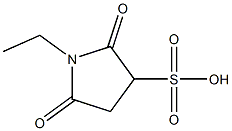 3-Pyrrolidinesulfonicacid,1-ethyl-2,5-dioxo-(9CI) Struktur