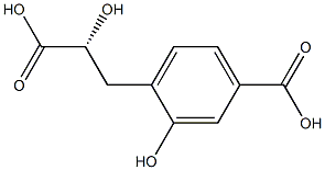 (αR)-4-Carboxy-α,2-dihydroxybenzenepropanoic acid Struktur
