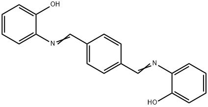 2,2'-[1,4-Phenylenebis(methylidynenitrilo)]bisphenol Struktur