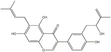 Derrisisoflavone B Struktur