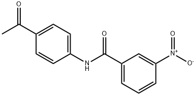 N-(4-acetylphenyl)-3-nitrobenzamide Struktur