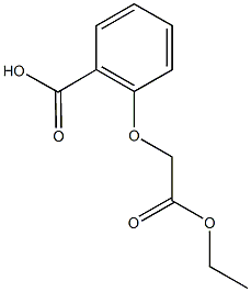 2-(2-ethoxy-2-oxoethoxy)benzoic acid Struktur