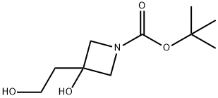tert-butyl 3-hydroxy-3-(2-hydroxyethyl)azetidine-1-carboxylate Structure