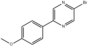 2-Bromo-5-(4-methoxyphenyl)pyrazine Struktur