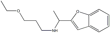 [1-(1-benzofuran-2-yl)ethyl](3-ethoxypropyl)amine Struktur