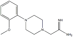 2-[4-(2-methoxyphenyl)piperazin-1-yl]ethanimidamide Struktur