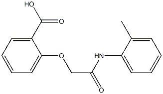 2-{[(2-methylphenyl)carbamoyl]methoxy}benzoic acid Struktur