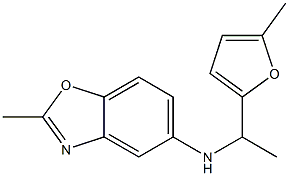 2-methyl-N-[1-(5-methylfuran-2-yl)ethyl]-1,3-benzoxazol-5-amine Structure