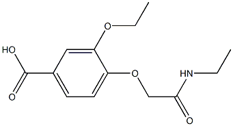 3-ethoxy-4-[2-(ethylamino)-2-oxoethoxy]benzoic acid Struktur