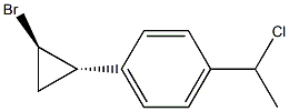 (1R,2S)-1-Bromo-2-[4-(1-chloroethyl)phenyl]cyclopropane Structure
