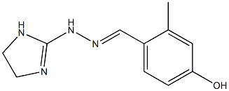 2-Methyl-4-hydroxybenzaldehyde 2-imidazolin-2-yl hydrazone Struktur